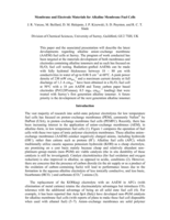 Membrane and Electrode Materials for Alkaline Membrane Fuel Cells