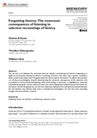 Forgetting history: The mnemonic consequences of listening to selective recountings of history