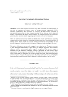 Surveying Corruption in International Business