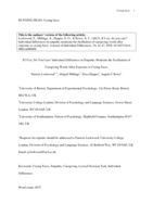 If I cry, do you care? Individual differences in empathy moderate the facilitation of caregiving words after exposure to crying faces