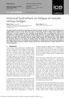 Historical load effects on fatigue of metallic railway bridges