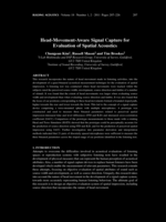 Head-movement-aware signal capture for evaluation of spatial acoustics