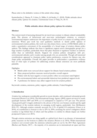 Public Attitudes about Policy Options for Aviation. Environmental Science and Policy