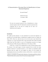 A characterization of invariant tests for identification in linear structural equations