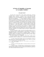 Is Parity of Culpability a Constraint on Accomplice Liability?