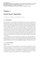 Sound Source Separation