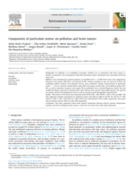 Components of particulate matter air-pollution and brain tumors