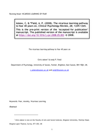 The vicarious learning pathway to fear 40 years on