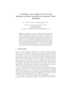 A Multiple Expert Approach to the Class Imbalance Problem Using Inverse Random Under Sampling