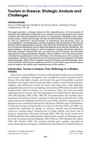 Tourism in Greece: Strategic analysis and challenges