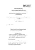 Coping with animal companion loss: a thematic analysis of Pet Bereavement Counselling