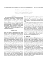 Gradient Field Descriptor for Sketch based Retrieval and Localization