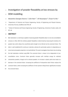 Investigation of powder flowability at low stresses by DEM modelling