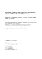 The long-term reproductive health consequences of female genital cutting in rural Gambia: a community-based survey