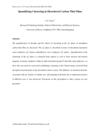 Quantifying Clustering in Disordered Carbon Thin Films
