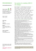 Key questions for modelling COVID-19 exit strategies