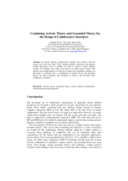 Combining Activity Theory and Grounded Theory for the Design of Collaborative Interfaces