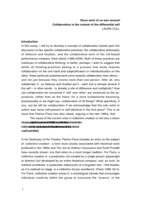 Since Each of Us Was Several: Collaboration in the Context of the Differential Self