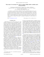 Observations of coarsening of air voids in a polymer-highly-soluble crystalline matrix during dissolution