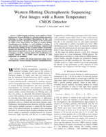 Western Blotting Electrophoretic Sequencing: First Images with a Room Temperature CMOS Detector