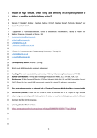 Impact of high latitude, urban living and ethnicity on 25-hydroxyvitamin D status: A need for multidisciplinary action?