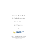Semantic audio tools for radio production.