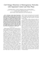 Cell Outage Detection in Heterogeneous Networks with Separated Control and Data Plane