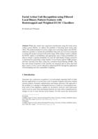 Facial Action Unit Recognition using Filtered Local Binary Pattern Features with Bootstrapped and Weighted ECOC Classifiers