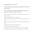 Assessing the incremental effects of combining economic and health interventions: the IMAGE study in South Africa