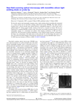 Near-field scanning optical microscopy with monolithic silicon light emitting diode on probe tip