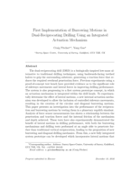 First Implementation of Burrowing Motions in Dual-Reciprocating Drilling Using an Integrated Actuation Mechanism