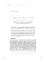 'What did you say?' Emergent communication in a multi-agent spatial configuration