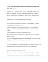 Factor VII promotes hepatocellular carcinoma progression through ERK-TSC signaling