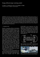 Energy efficient torque vectoring control