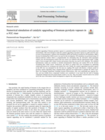 Numerical Simulation of Catalytic Upgrading of Biomass Pyrolysis Vapours in a FCC Riser