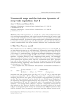 Nonsmooth maps and the fast-slow dynamics of sleep-wake regulation: Part 1