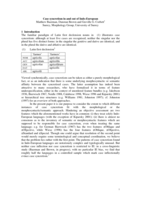 Case syncretism in and out of Indo-European