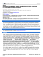 An oligonucleotide-based tandem RNA isolation procedure to recover eukaryotic mRNA-protein complexes