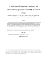A multiplexed impedance analyzer for characterizing polymer-coated QCM sensor arrays