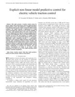 Explicit non-linear model predictive control for electric vehicle traction control