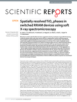 Spatially resolved TiOx phases in switched RRAM devices using soft X-ray spectromicroscopy