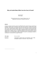 Why do hurdle rates differ from the cost of capital?