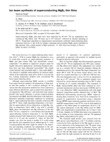 Ion beam synthesis of superconducting MgB2 thin films