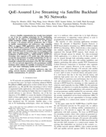 QoE-Assured Live Streaming via Satellite Backhaul in 5G Networks