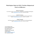 Which regions matter for MNEs? The role of regional and firm level differences