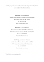 Achieving new product success via the synchronization of exploration and exploitation across multiple levels and functional areas