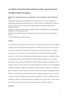 Cost-effective fabrication of bio-inspired nacre-like composite materials with high strength and toughness