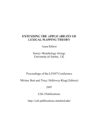 Extending the Applicability of Lexical Mapping Theory