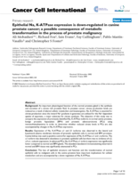 Epithelial Na, K-ATPase expression is down-regulated in canine prostate cancer; a possible consequence of metabolic transformation in the process of prostate malignancy.