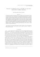 Structure of equilibrium states on self-affine sets and strict monotonicity of affinity dimension
